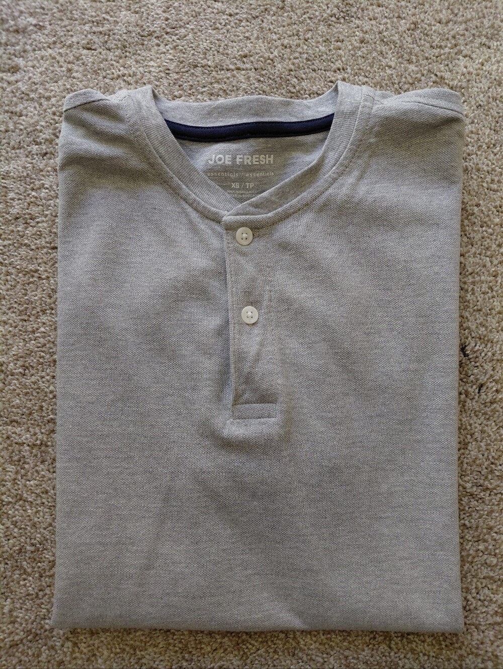 Joe Fresh Grey Henley Shirt